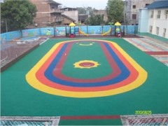 蚌埠市蚌山幼儿园彩色塑胶面层厂家施工