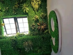 北京专业定做仿真绿植墙仿真植物墙假草坪围挡装饰