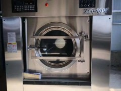 烟台二手100水洗机烘干机力净海狮整套洗涤设备出售