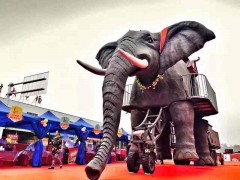 活波可爱超级机械大象出租 机械大象租赁