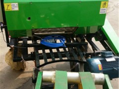 干鲜草类青储打捆包膜机操作流程 面包草加工专用机械