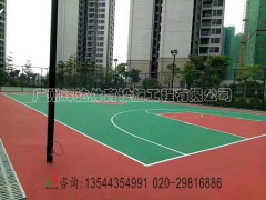 广州硅PU篮球场施工建设及塑胶篮球场材料生产厂家