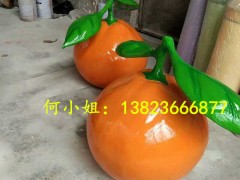 农产品交易会景观模型玻璃钢橘子柑桔雕塑像备受好评