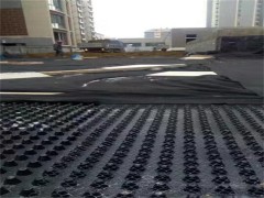 额尔古纳排水板塑料，根河车库顶板排水板防根板