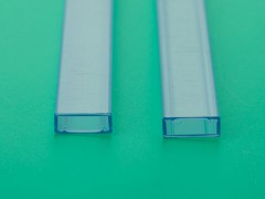 东莞继电器包装管定制 PVC透明方管PS吸塑管塑料圆管