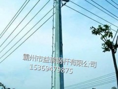丽江市双回路66kv终端钢杆 架空线15米直线钢管杆