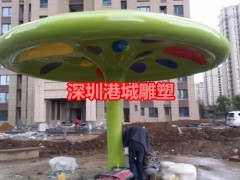 云南花海景区休闲场地玻璃钢蘑菇亭雕塑定制哪家好厂家
