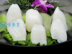 冷冻墨鱼片乌贼 纹甲鱿鱼刺身寿司日料食材 水产品海鲜