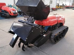 多功能履带式施肥机遥控智能旋耕机