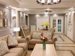 山水澜庭室内美式风格效果图，张家界中达装饰专业装修设计团队。
